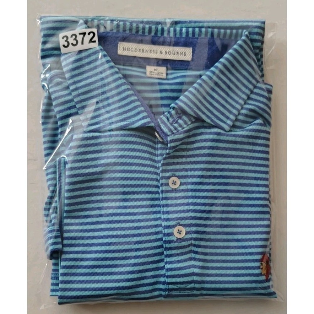 Holderness & Bourne Blue The Gasparilla Inn Golf Performance Polo Shirt XL Mens - Picture 4 of 10